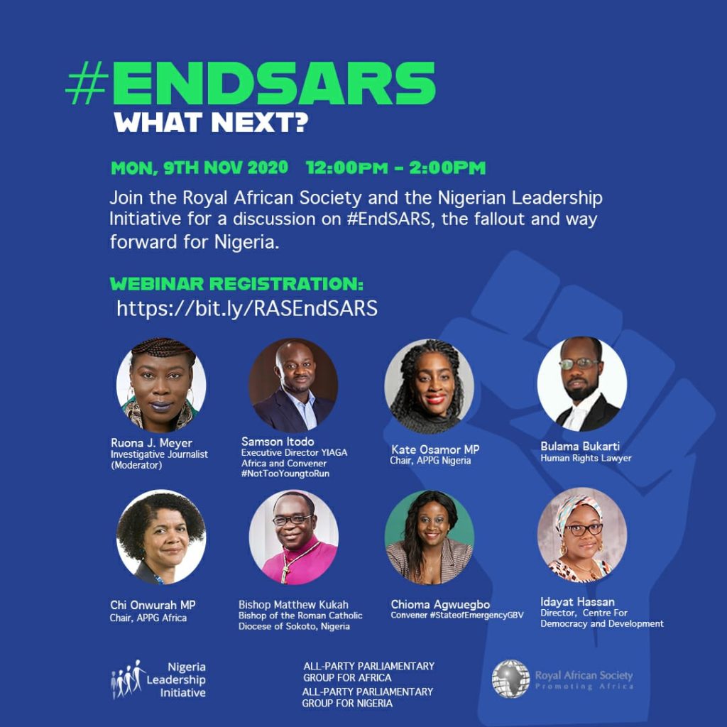 Register for ENDSARS Webibnar